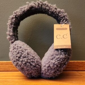 C.C Plush Charcoal Earmuffs